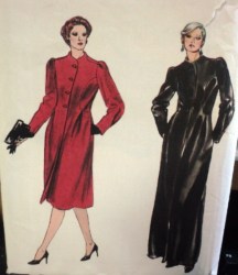 8122 VOGUE VINTAGE LINED BUTTON LS COAT LENGTHS PATTERN 12